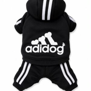 Adidog - bluza dresowa dla psa z kapturem i nogawkami